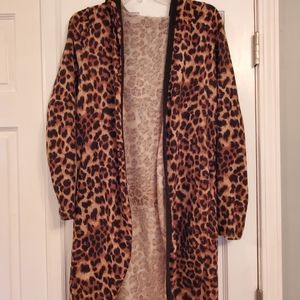 Leopard print cardigan